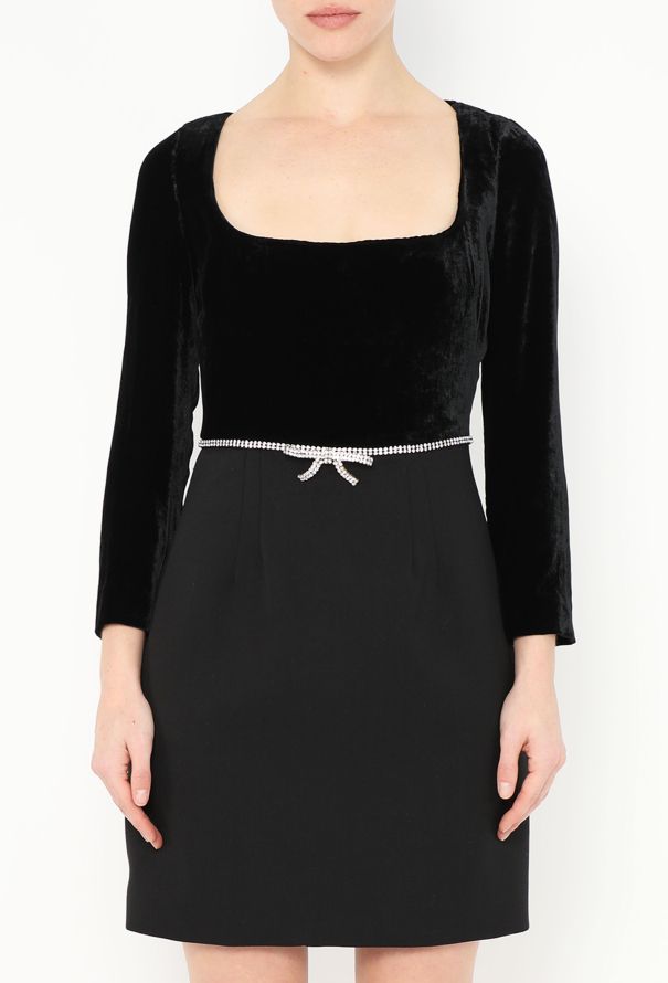 Miu Miu 2019 Embellished Velvet Dress - 2 Miu Miu 2019 Embellished Velvet Dress - 2