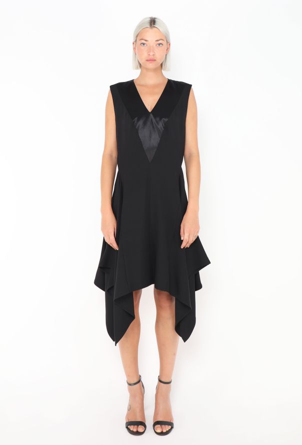 Louis Vuitton Asymmetrical Silk Trumpet Dress - 1