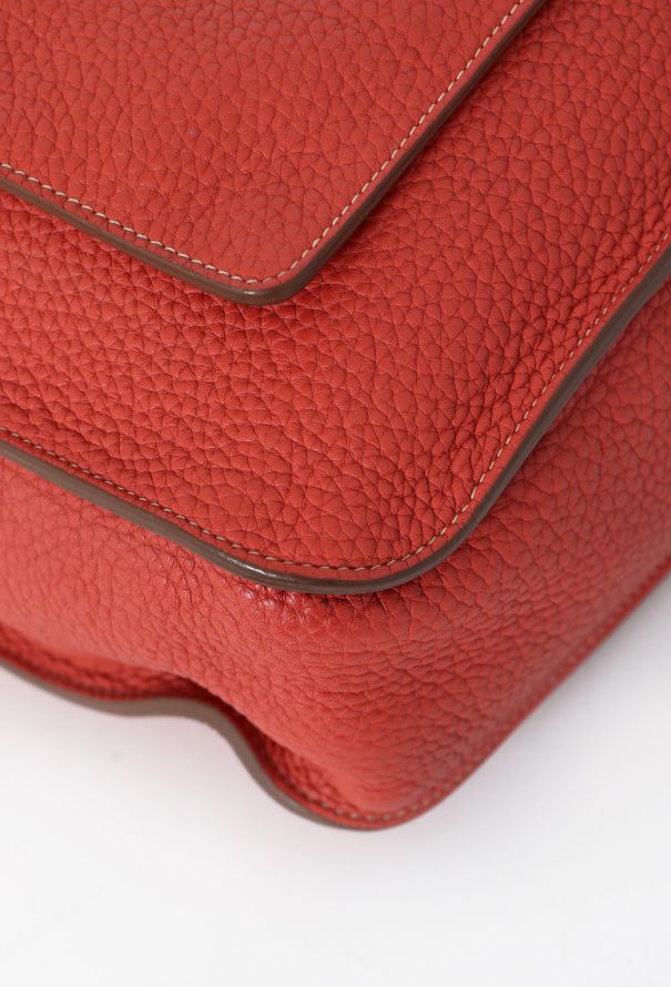 Hermès Orange Clémence Marwari Bag - 9