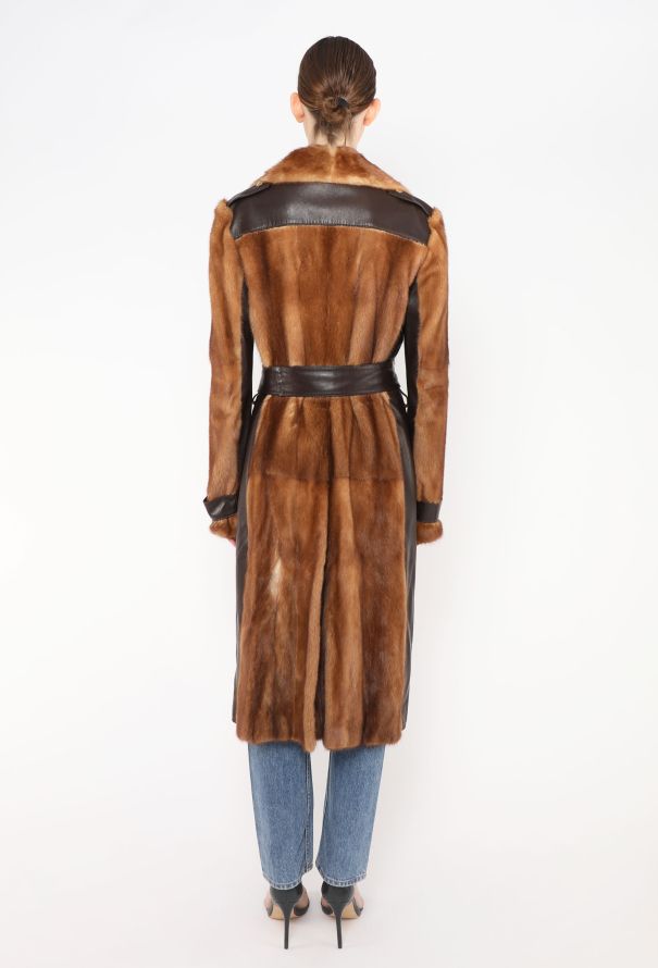 Dolce & Gabbana RARE Late '90s Belted Mink Fur Coat - 5