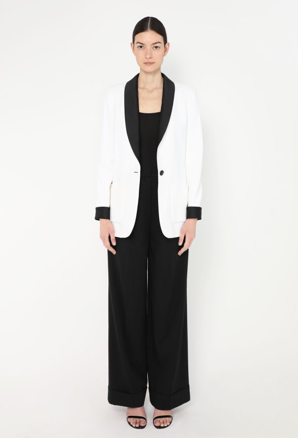 Chanel Resort 2017 Bicolor Smoking Blazer - 4