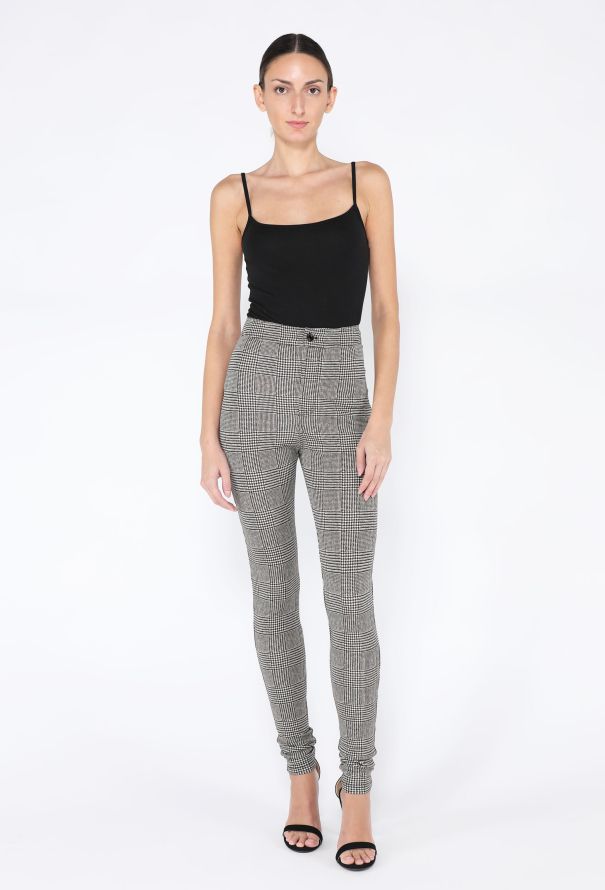 Saint Laurent S/S 2022 Herringbone Stretch Leggings - 1