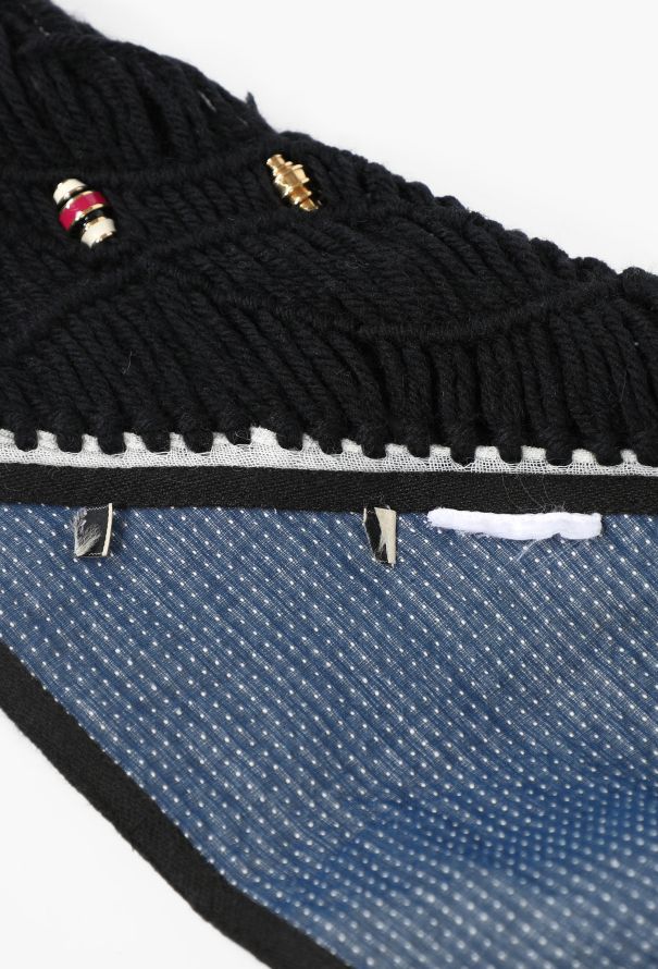 Balenciaga F/W 2007 Beaded Fringe Scarf - 5