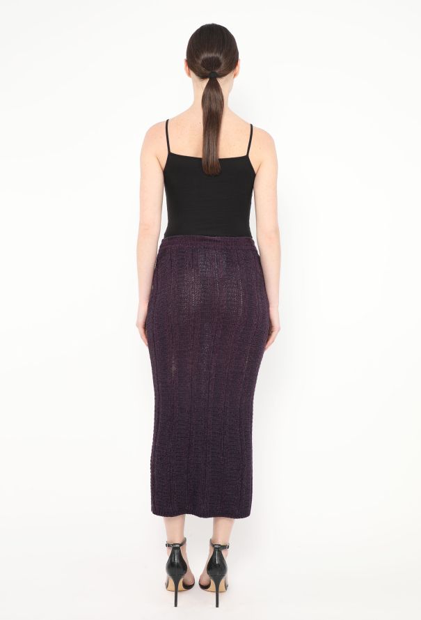 Gianni Versace F/W 1993 Cable-Knit Chenille Ensemble - 7 Gianni Versace F/W 1993 Cable-Knit Chenille Ensemble - 7