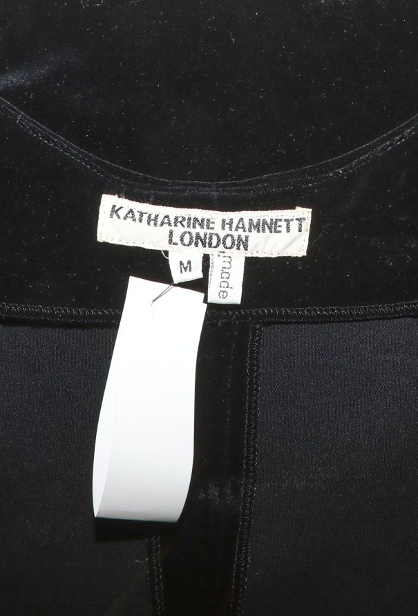 Katharine Hamnett '90s Velvet Hourglass Dress - 5