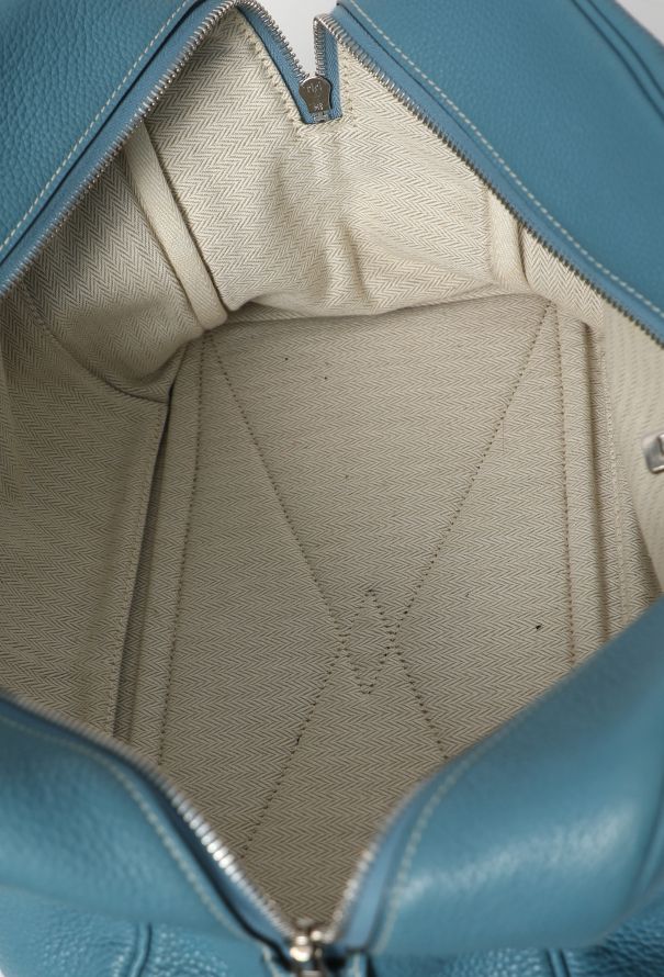 Hermès Blue Jean Taurillon Clémence Victoria 35 - 11