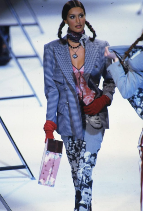Rare F/W 1992 Mesh Face Print Top - Jean Paul Gaultier Rare F/W 1992 Mesh Face Print Top - Jean Paul Gaultier