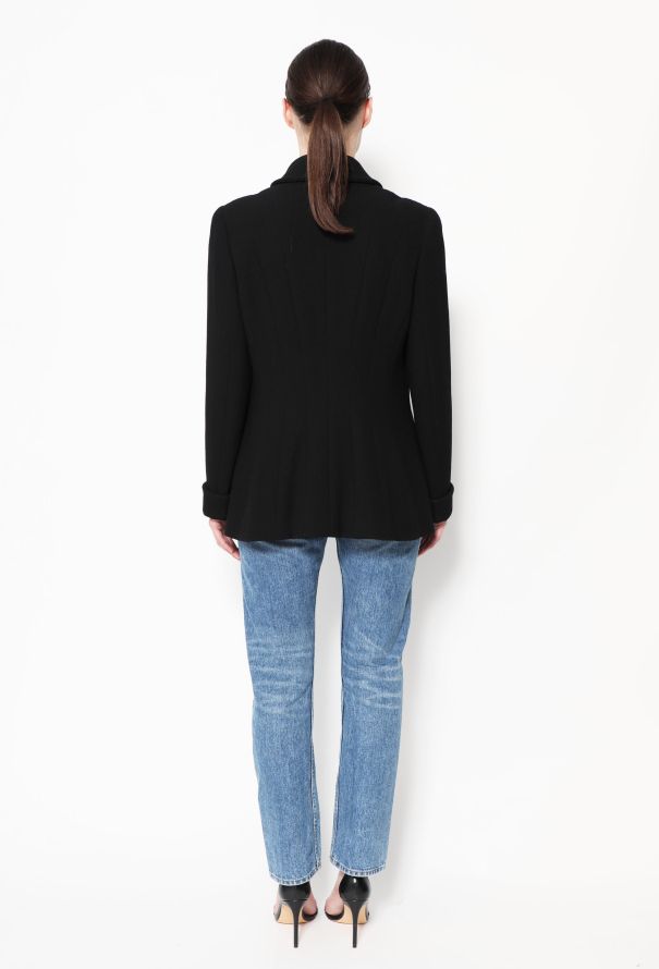 Chanel ICONIC F/W 1995 Pocketed Crêpe Jacket - 5