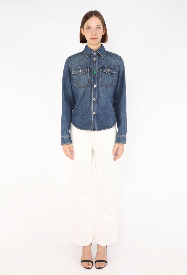 Bottega Veneta Washed Denim Overshirt, 2022 - 4