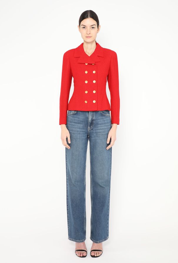 Chanel 1998 Tweed Clover Blazer - 4 Chanel 1998 Tweed Clover Blazer - 4