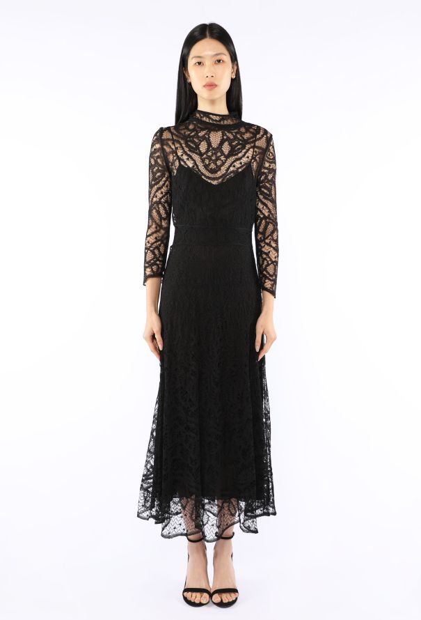 Dior Silk Lace Sheath Dress - 1