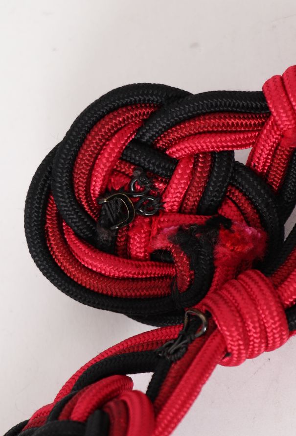 Saint Laurent Vintage Woven Silk Belt - 5