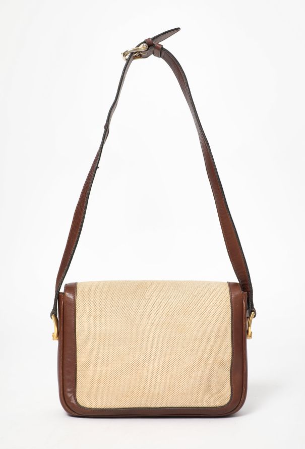 Céline '70s Canvas & Leather Crécy Bag - 3