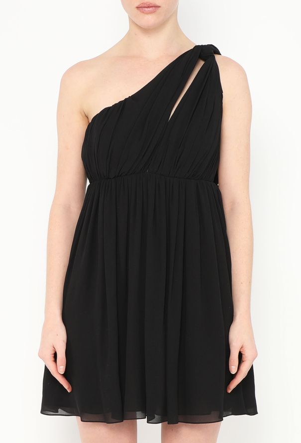 Céline S/S 2019 One-Shoulder Silk Dress - 1