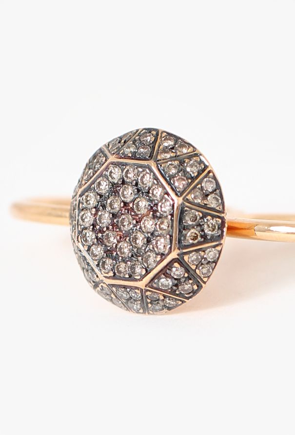 Modern Fine Jewelry Ileana Makri 18K Rose Gold Gem Double-Finger Ring - 3