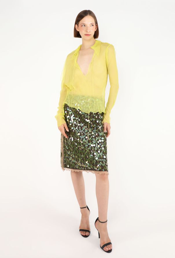 Fendi Sequin Chiffon Skirt Ensemble, S/S 2000 - 4