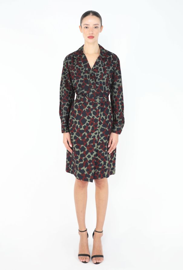 Saint Laurent '80s Camouflage Printed Ensemble - 1