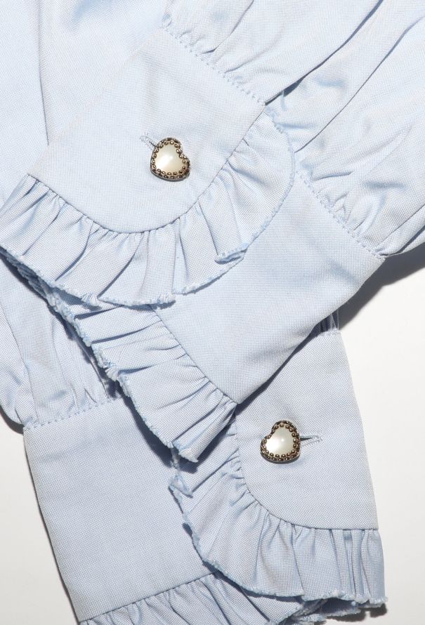 Gucci Ruffled Trim Cotton Shirt - 7