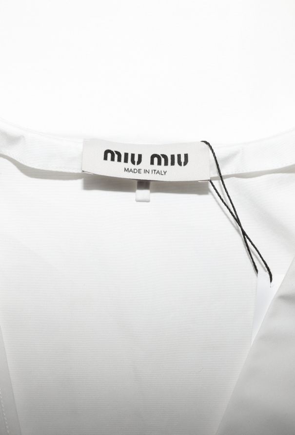 Miu Miu 2024 Poplin Sailor Top - 5