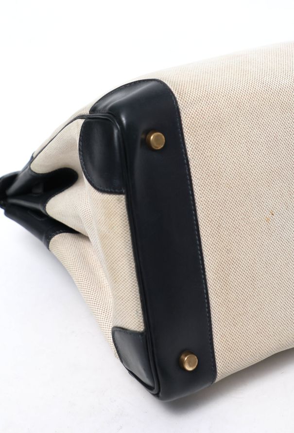 Hermès Exceptional '90s Caban Box & Toile H Birkin 35 - 12