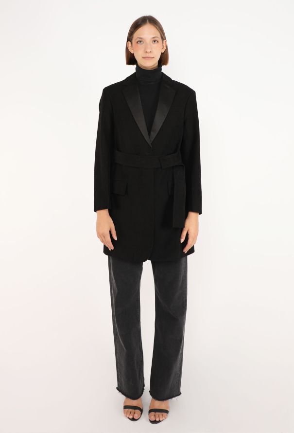 Céline Belted Smoking Blazer, Pre-Fall 2018 - 6