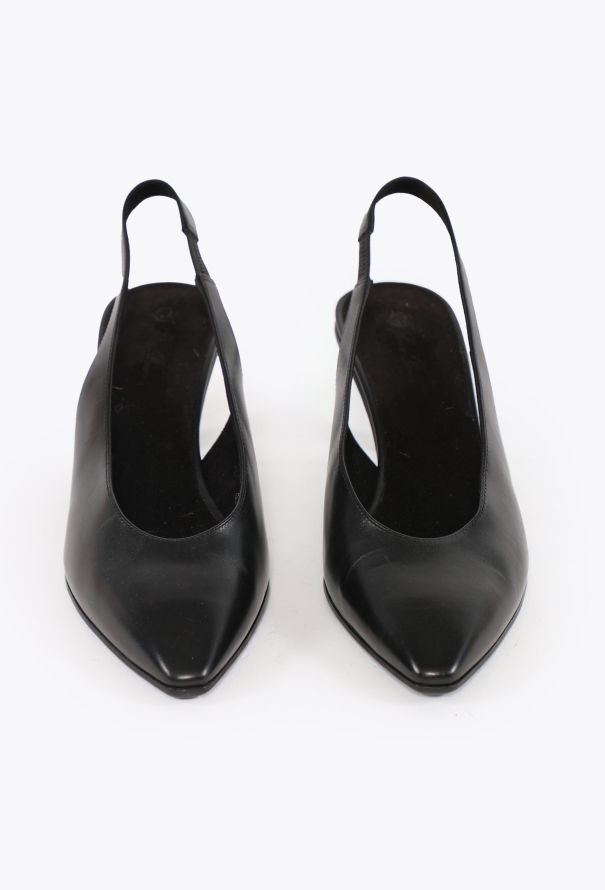 Loro Piana Classic Leather Slingbacks - 2