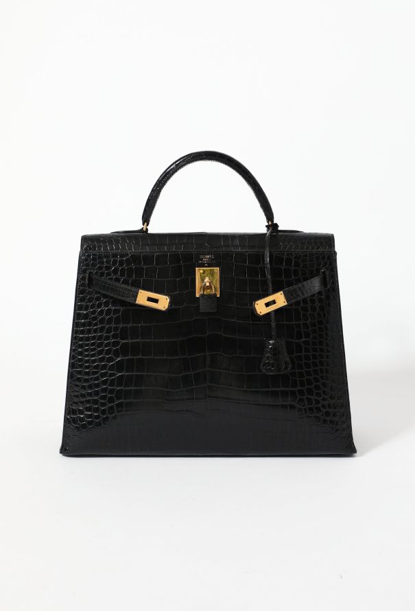 Hermès EXCEPTIONAL Porosus Kelly Sellier 35 - 2