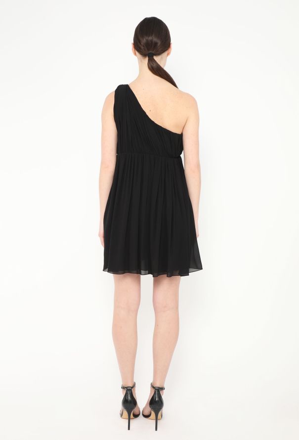 Céline S/S 2019 One-Shoulder Silk Dress - 4