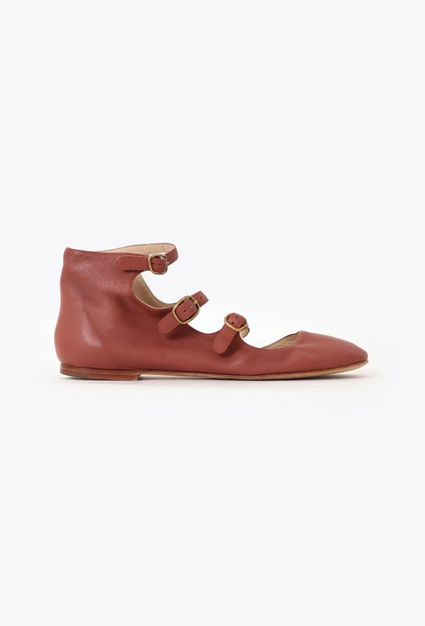 Chloé S/S 2007 Leather Buckled Ballet Flats - 1