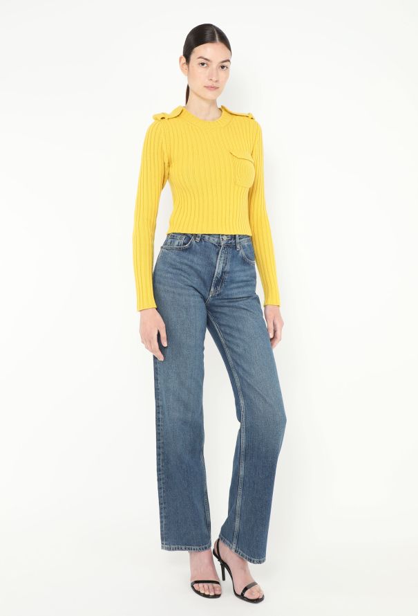 Prada F/W 2023 Ribbed Épaulette Sweater - 4