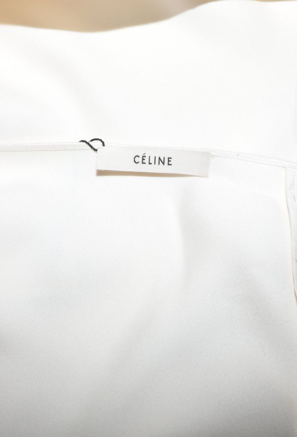 Céline Silk Cross-Back Blouse - 5
