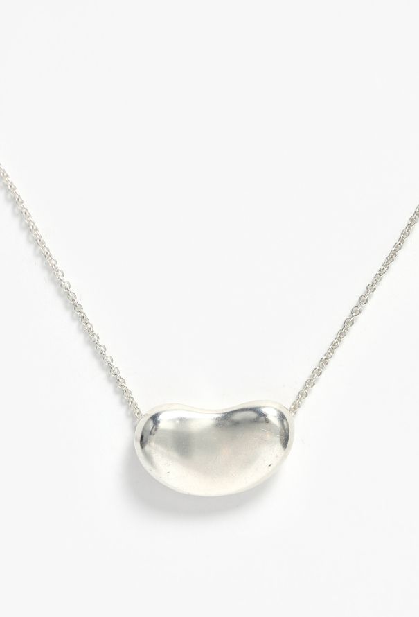Tiffany & Co Long Sterling Silver Bean Pendant - 3