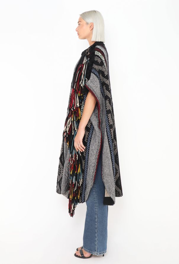 Chloé F/W 2016 Patchwork Djelleba Poncho - 4