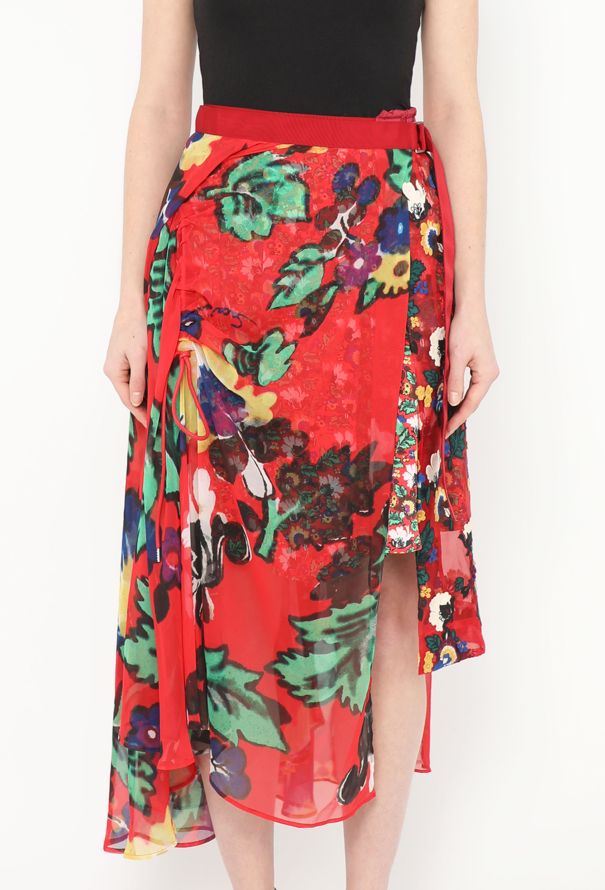 Sacai S/S 2018 Chiffon Wrap Skirt - 3 Sacai S/S 2018 Chiffon Wrap Skirt - 3