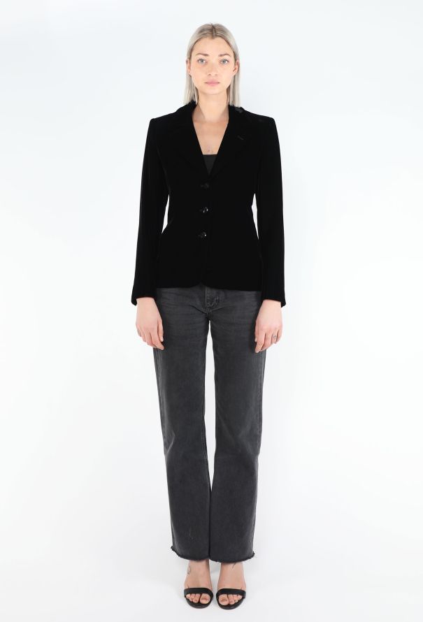 Saint Laurent Haute Couture Early '70s Velvet Blazer - 6