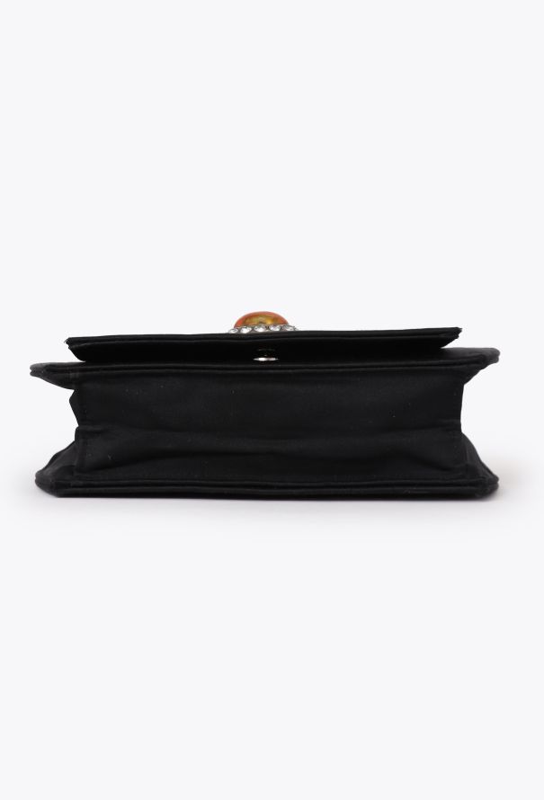 Saint Laurent '80 Couture Black Silk Clutch - 7 Saint Laurent '80 Couture Black Silk Clutch - 7