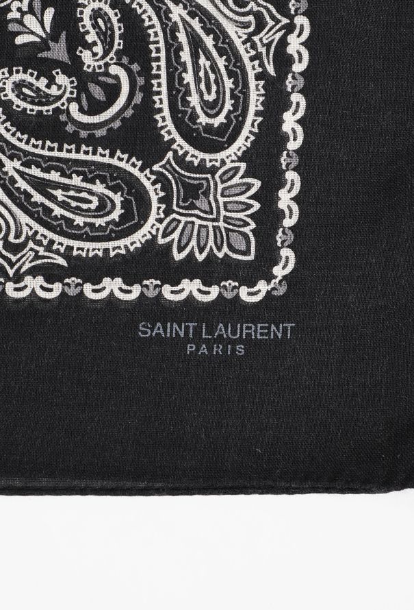 Saint Laurent Cashmere & Silk Paisley Scarf, 2015 - 5