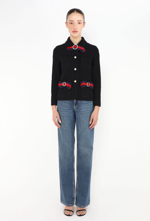 Gucci Pre-Fall 2017 Bow Tweed Jacket - 2