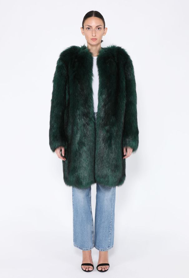 Dries Van Noten F/W 2016 Faux Fur Cocoon Coat - 4