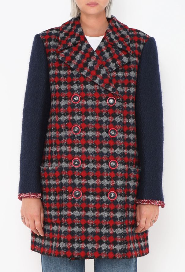 Chanel 2017 Argyle 'CC' Peacoat - 2