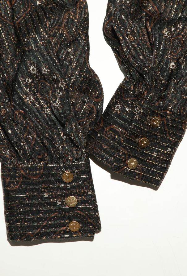 Céline F/W 2020 Ruffled Lamé Dress - 7