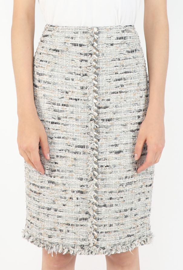 Chanel Metallic Silk Lesage Skirt, F/W 2008 - 3