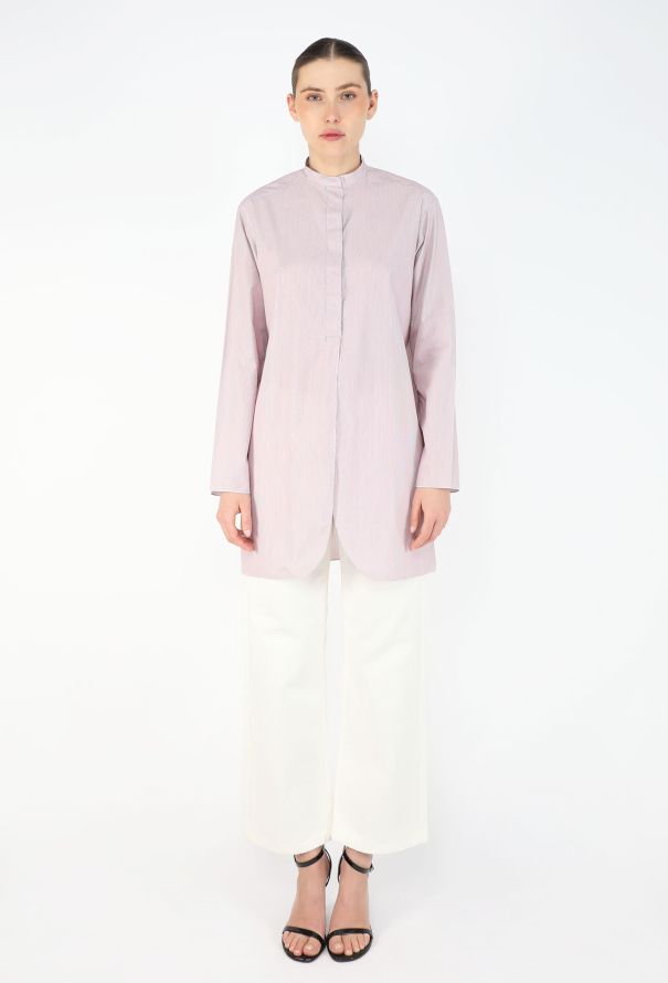 The Row 2022 Collarless Cotton Tunic - 2