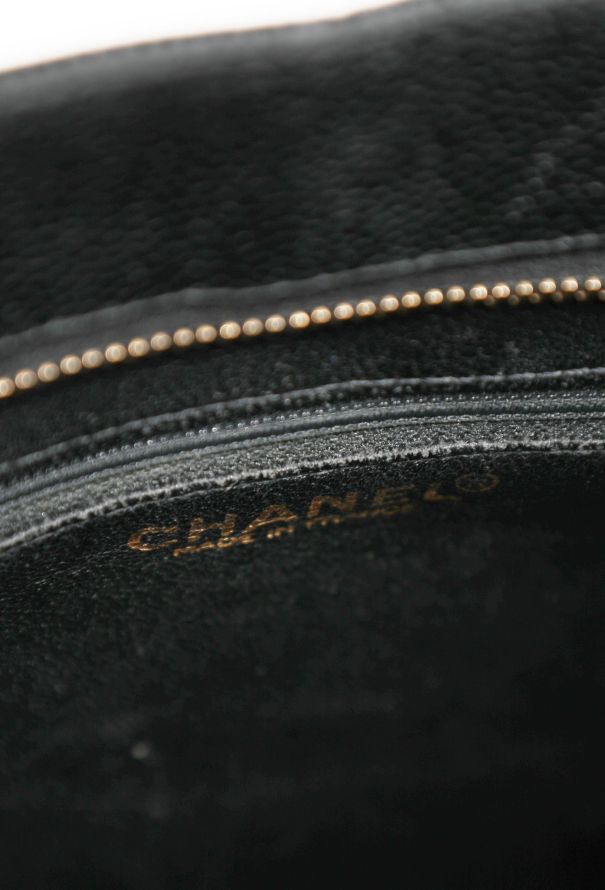 Chanel Vintage Caviar Medallion Tote Bag - 12