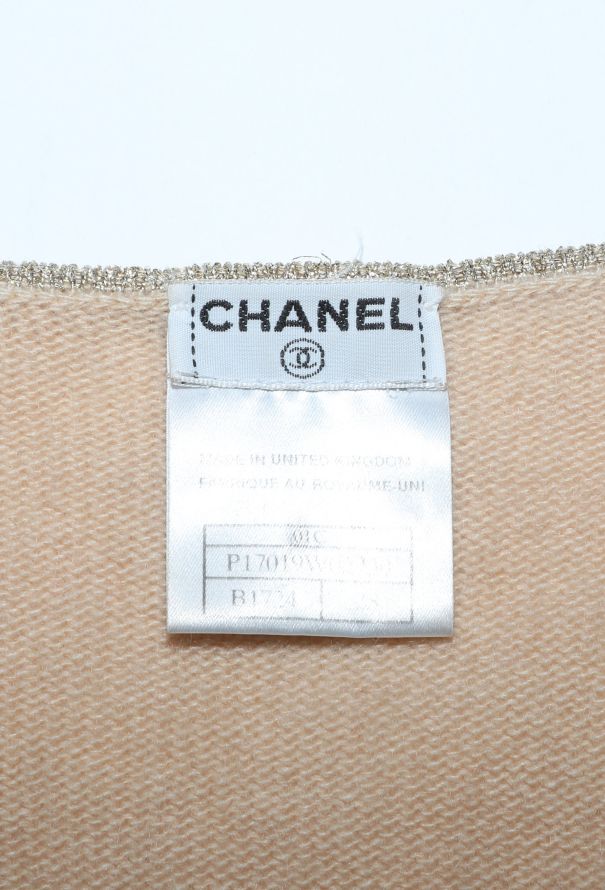 Chanel Cashmere Lamé Trim cardigan - 5