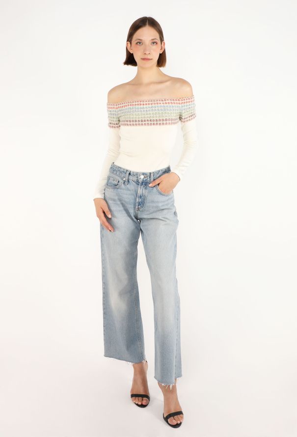 Alaïa Rainbow Trim Bodysuit, 1990s - 4