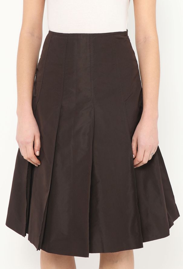 Prada S/S 2001 Pleated Nylon Skirt - 4