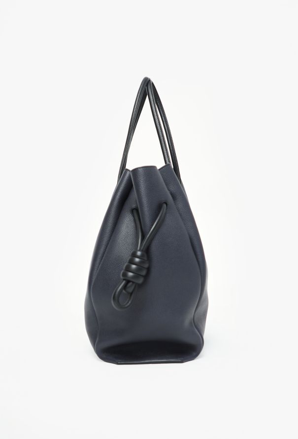 Loewe F/W 2021 Medium Flamenco Tote Bag- Deep Navy - 4