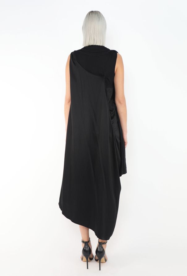 Yohji Yamamoto 2008 Asymmetrical Draped Dress - 5