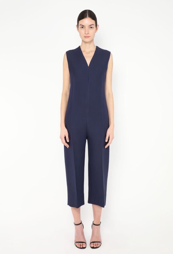 Céline S/S 2015 Contrast Stitch Jumpsuit - 3 Céline S/S 2015 Contrast Stitch Jumpsuit - 3